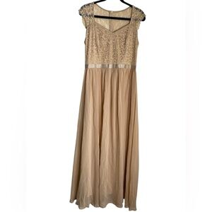 Dress Tells Elegant Lace Midi Dress - Cream Size L